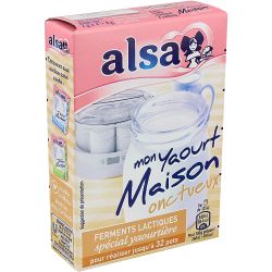 AL'A Creamy Lactic Ferments Special Yogurt Maker For Homemade Yogurt About 32 Yogurts: The Sachets Of 2 G