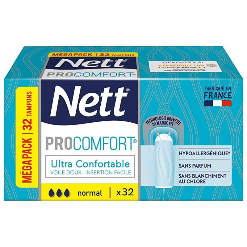 Nett Procomfort Digital Tampons without NormaL'Applicator Box 32 Tampons