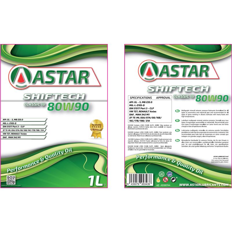 Astar Shiftech Classic W 80W90 - 1L