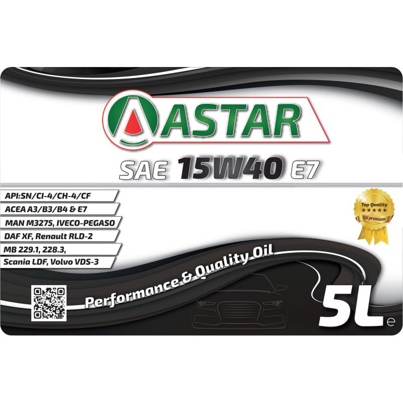 Astar Sae 15W40 E7 - 5L