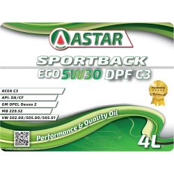 Astar Sportback Eco 5W30 Dpf/C3 - 4L