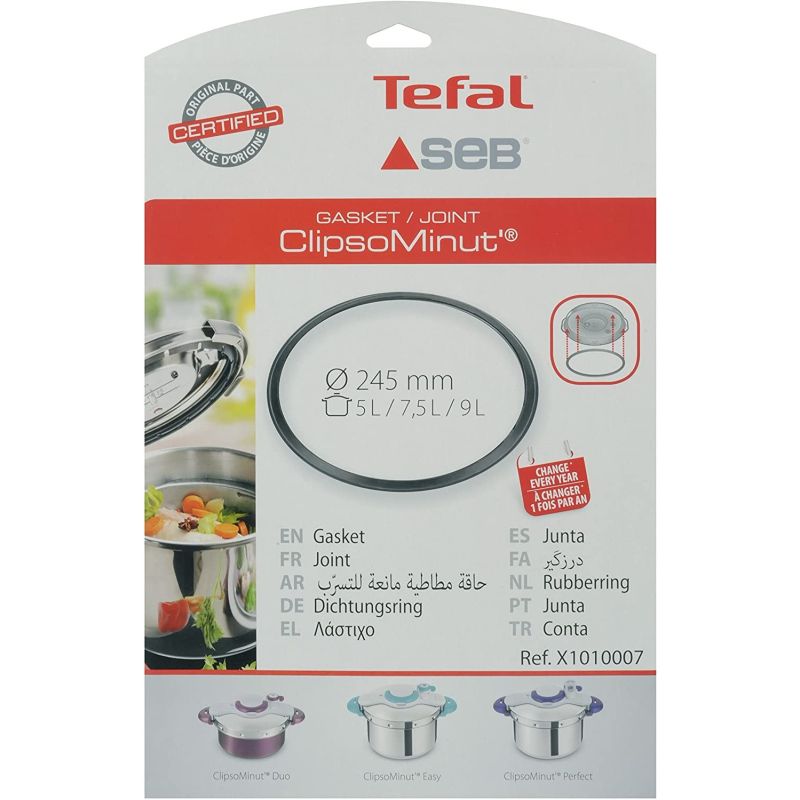 Téfal Joint Pour Clipso Minut Duo 245Mm Noir 5L / 7,5 L 9L