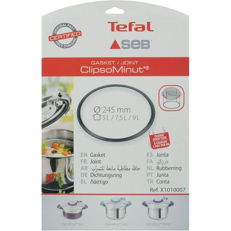 Téfal Joint Pour Clipso Minut Duo 245Mm Noir 5L / 7,5 L 9L