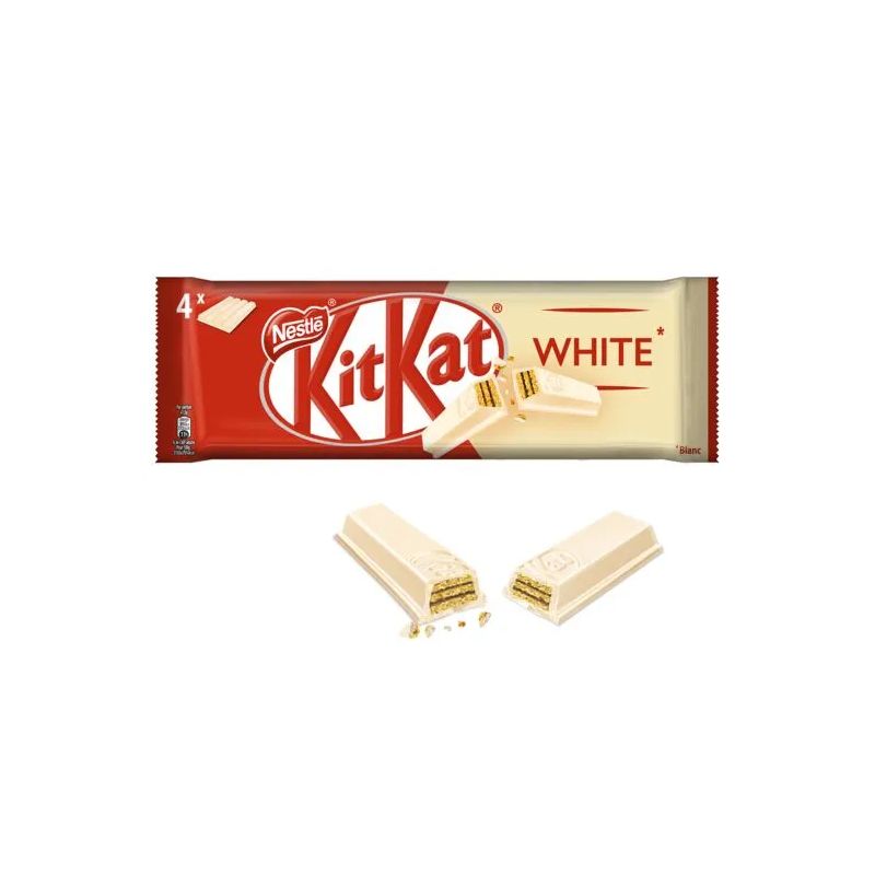 Nestlé Kit Kat White Barres CroustiL'Antes Enrobées De Chocolat Blanc : Le Paquet 166G