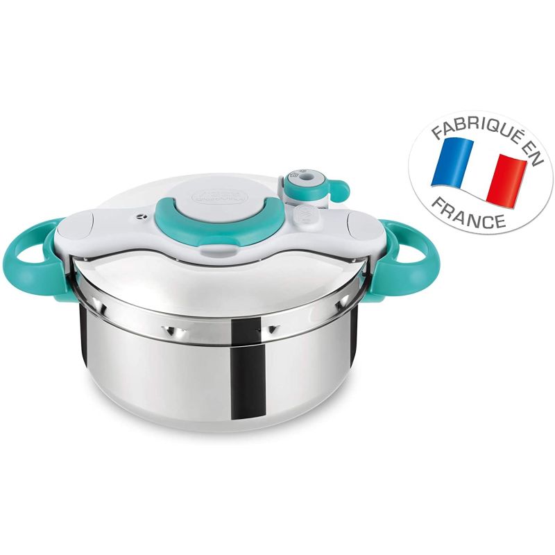 Seb Autocuiseur Clipso Minut Easy Blue Cocotte Minute 4,5 L. Tous Feux Dont Induction