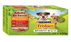 Friskies En Sauce : Au Poulet, Boeuf, À L'Agneau 12X100G