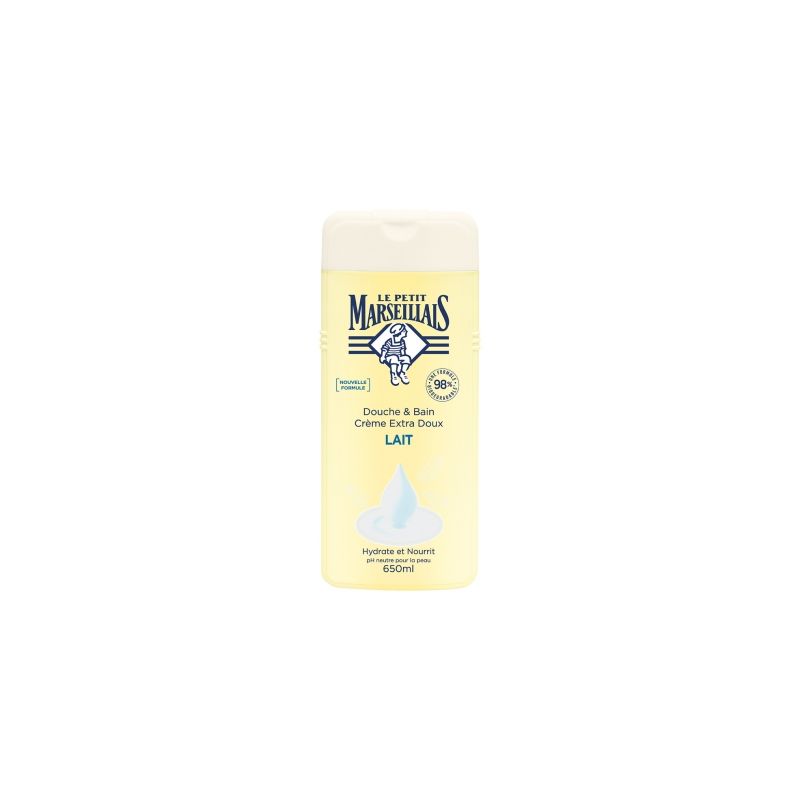 Le P'Tit MarseiL'Ais Zel Douche & Bain Extra Doux Lait 650Ml