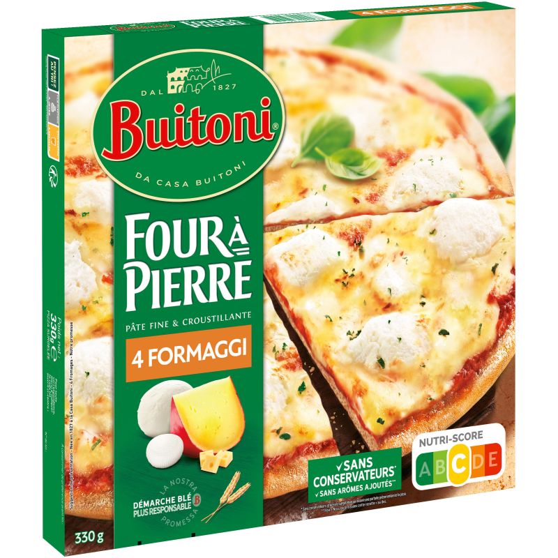 Buitoni Four A Pierre Pizza 4 Formaggi 8X330G Fr