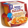 Nestlé Plat bébé dés 8 mois, P'Tits légumes poulet au lait de coco P'Tite Recette : le lot de 2 plats de 200g