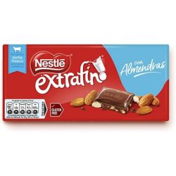 Nestlé Extrafin Chocolat Au Lait et Amandes 123g