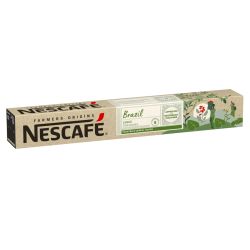 Nescafé Farmers origins Capsules de café Brazil lungo compatibles Nespresso intensité 8 : Les 10 capsules 52g