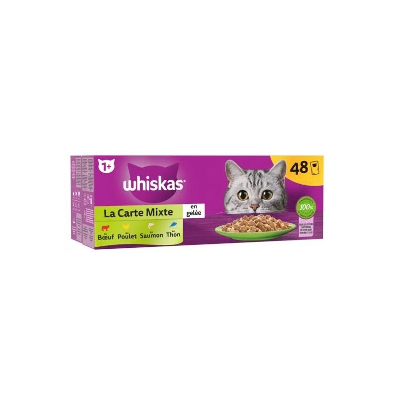 copy of Whiskas Pâtée Pour Chat Assortiment Viandes : Les 12 Sachets De 85 G