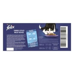 Felix Pâtée pour chat adulte tendres effilés en gelée : la boite de 44 sachets de 85g