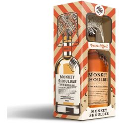 Monkey Shoulder Scotch Whisky Blended Malt 40% Coffret Avec 1 Verre: La Bouteille De 70cL