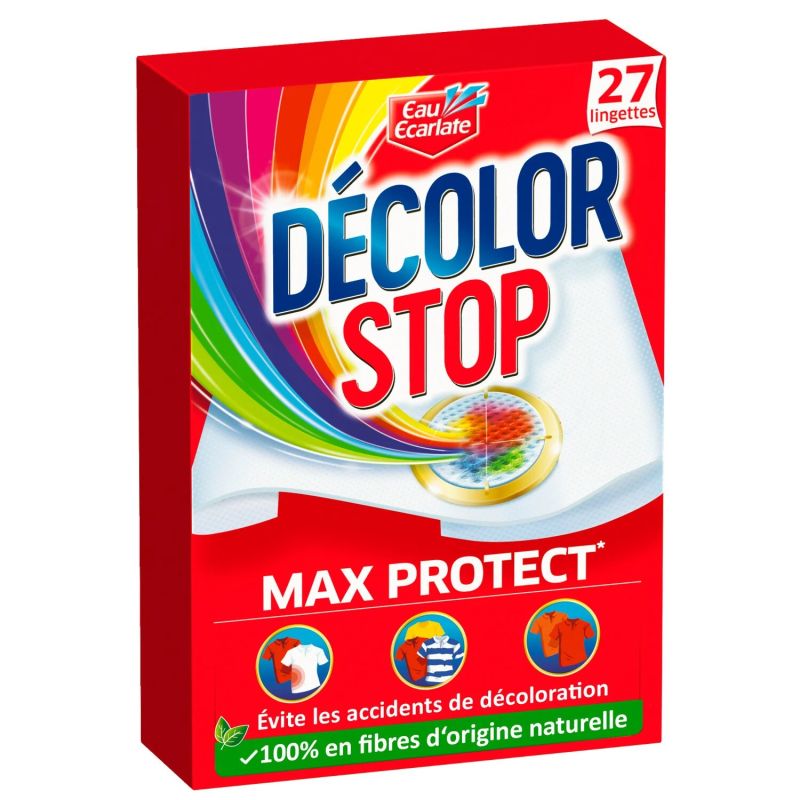 Decolor Stop Lingette Anti-Décoloration Max Protect : La Boîte De 27 Lingettes