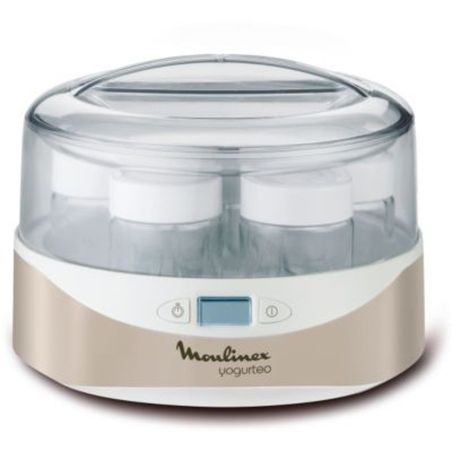 Moulinex Yaourtière Yogurteo 7 Pots De Yaourt Inclus Programmable Écran Lcd Minuteur 13W Silver Yg231E32