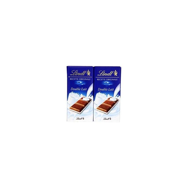 Lindt Double Lait Tablette 2 X100G