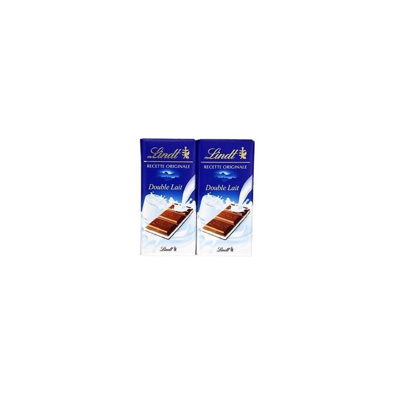 Lindt Double Lait Tablette 2 X100G
