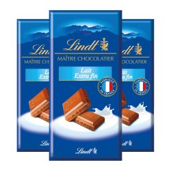 Lindt Chocolat Au Lait Extra Fin : Les 3 Tablettes De 100 G - 300