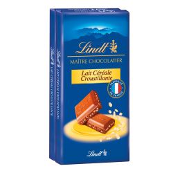 Lindt Chocolat Au Lait & Céréales Recette Originale : Les 2 Tablettes De 110G