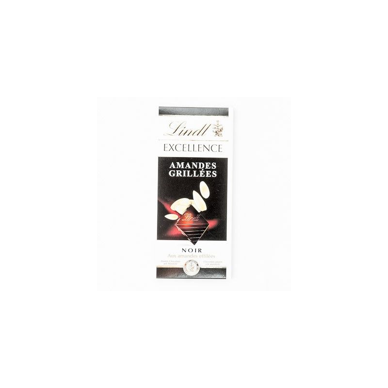Lindt Chocolat Noir Amandes : La Tablette De 100 G