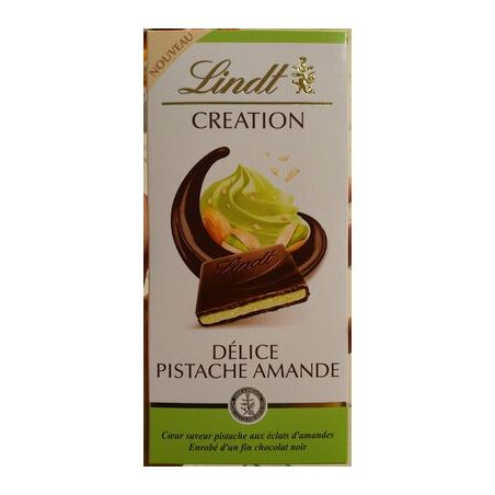 Lindt Chocolat Noir Pistache Amandes Creation : La Tablette De 150G
