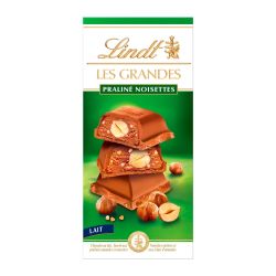 Lindt Chocolat Au Lait Praliné Noisettes : La Tablette De 225 G