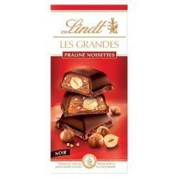 Lindt Chocolat Noir Praliné Noisettes : La Tablette De 225 G