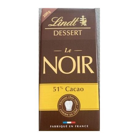 Lindt Dessert Noir 51% 200G