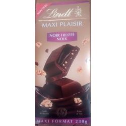 Lindt Tablette 230G Chocolat Maxi Plaisir Noir/Truffe/Noix