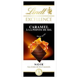 Lindt Excellence Chocolat Noir Caramel Sel : La Tablette De 100 G