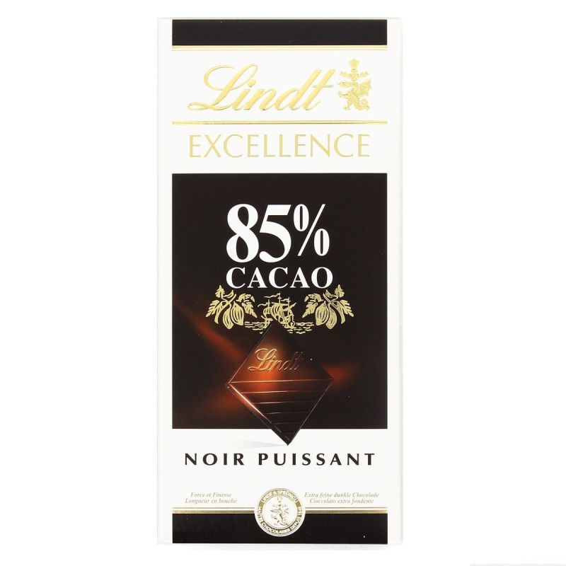 Lindt Excellence Chocolat Noir Cacao 85% : La Tablette De 100 G