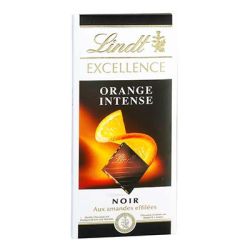 Lindt Tablette 100G Chocolat Excellence Noir Orange