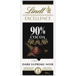 Lindt Excellence Chocolat Noir 90% : La Tablette De 100 G