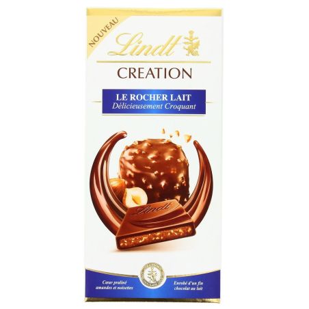 Lindt Création Chocolat Rocher Au Lait : La Tablette De 150 G