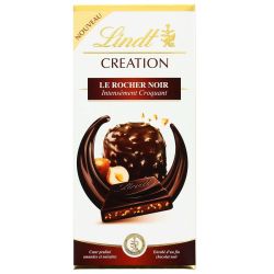 Lindt Création Chocolat Rocher Noir : La Tablette De 150 G