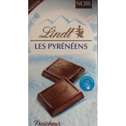 Lindt Chocolat Noir Les Pyrénéens : La Tablette De 150G