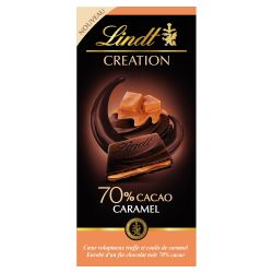 Lindt Création Chocolat Noir Caramel : La Tablette De 150G