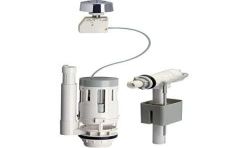 Novobain Kit Chasse D'Eau Avec Mécanisme À Bouton Et Robinet 3L - 6L