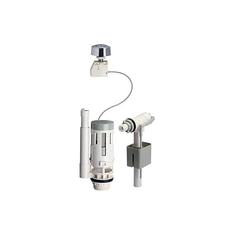 Novobain Kit Chasse D'Eau Avec Mécanisme À Bouton Et Robinet 3L - 6L