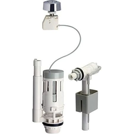 Novobain Kit Chasse D'Eau Avec Mécanisme À Bouton Et Robinet 3L - 6L