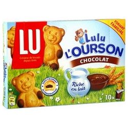 Lu Gâteaux Chocolat Lulu L'Ourson : La Boite De 10 - 300 G