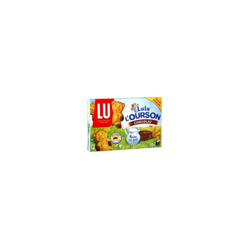 Lu Gâteaux Chocolat Lulu L'Ourson : La Boite De 10 - 300 G