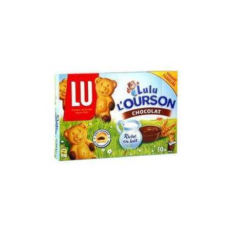 Lu Gâteaux Chocolat Lulu L'Ourson : La Boite De 10 - 300 G