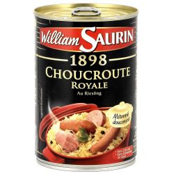 William Saurin Plat Cuisiné Choucroute Au Riesling : La Boite De 400 G