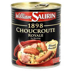 William Saurin Plat Cuisiné Choucroute Royale Riesling : La Boite De 800 G