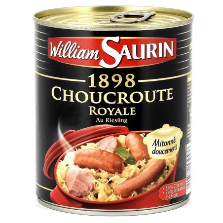 William Saurin Plat Cuisiné Choucroute Royale Riesling : La Boite De 800 G