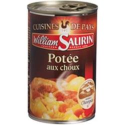 William Saurin Plat Cuisiné Pôtée À L'Auvergnateaux Choux Frais : La Boite De 420 G