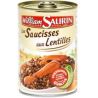 William Saurin Plat Cuisiné Saucisses Lentilles : La Boite De 420 G