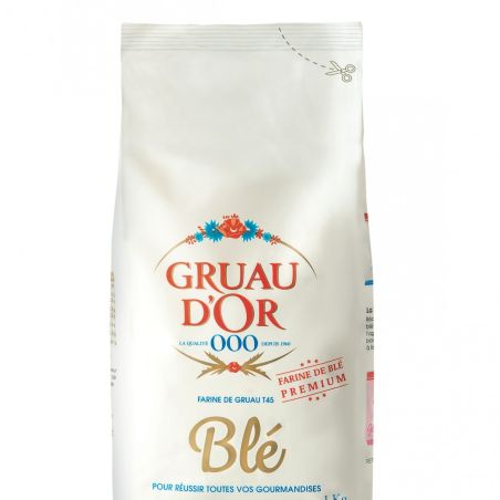 Gruau D'Or Farine De Blé T45 Le Paquet 1 Kg